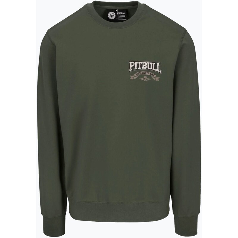 Pánská mikina Pitbull Troublemaker Crewneck Sweatshirt old green