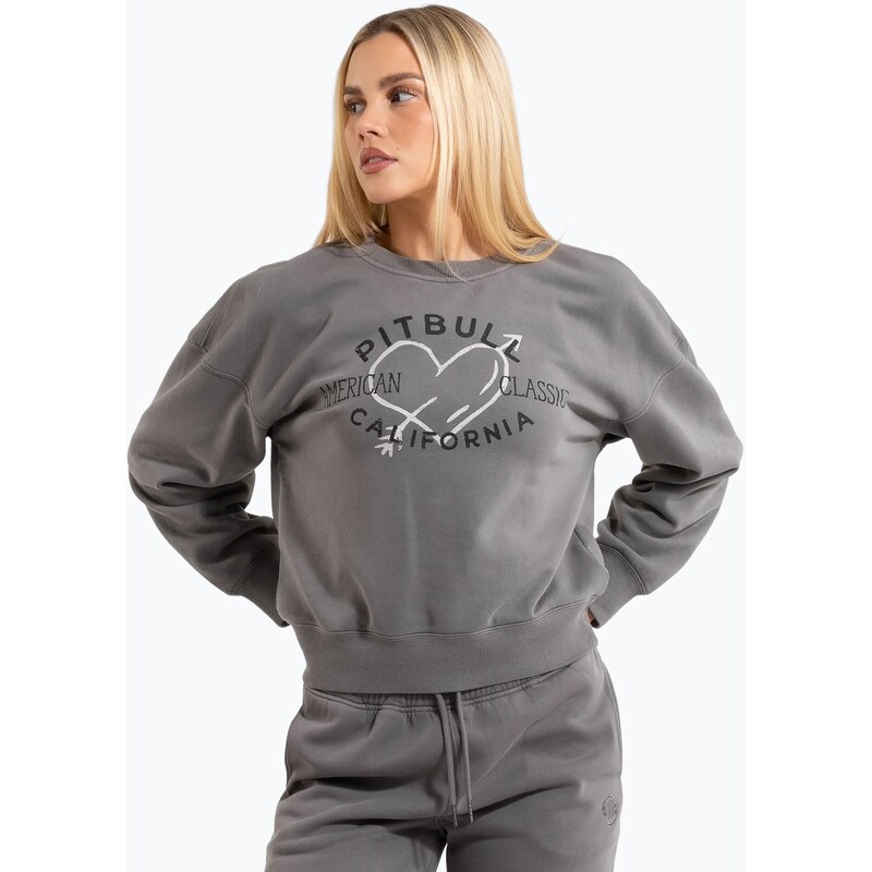 Dámská mikina Pitbull Manzanita Heart Crewneck Sweatshirt washed