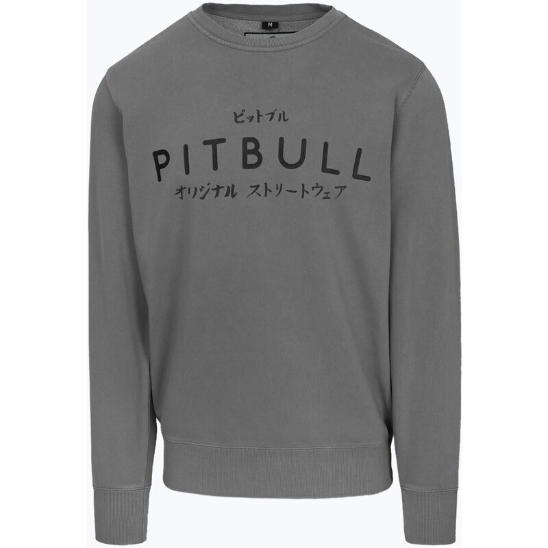 Pánská mikina Pitbull Mt Fuji Crewneck Sweatshirt washed grey