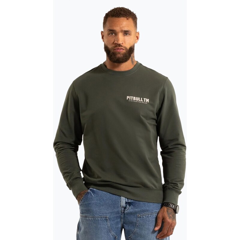 Pánská mikina Pitbull Para Bellum Crewneck Sweatshirt old green