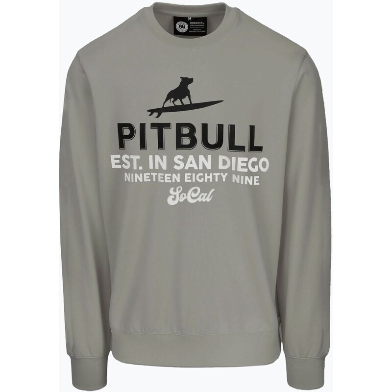 Pánská mikina Pitbull Surfing Dog Crewneck Sweatshirt dusty