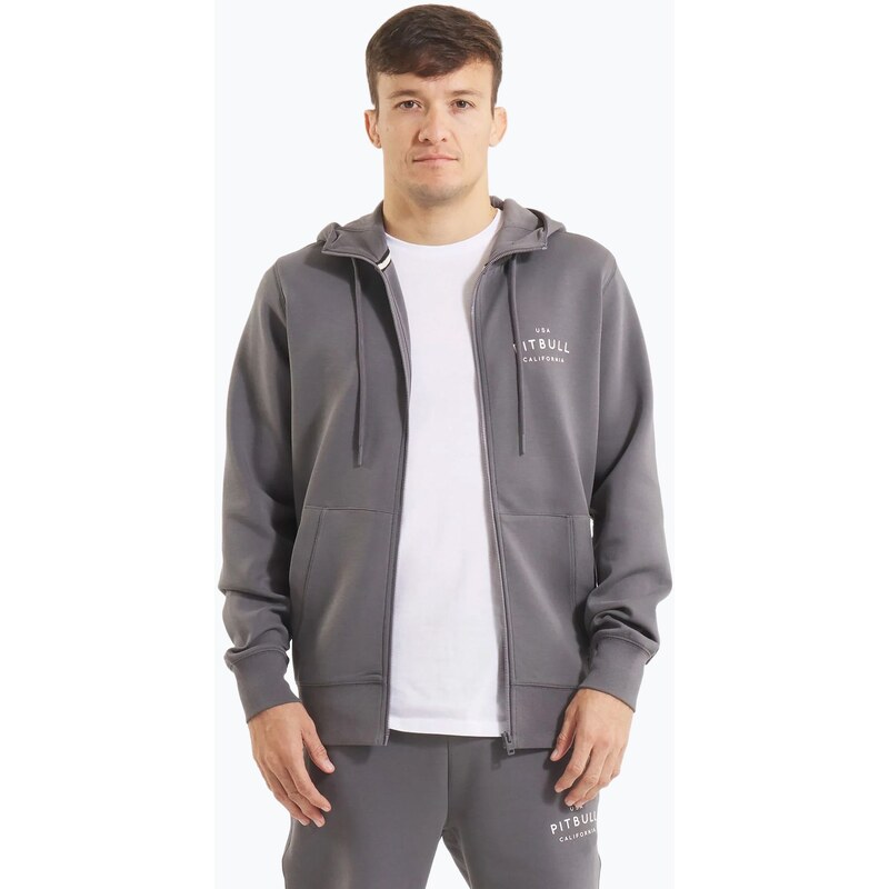 Pánská mikina Pitbull Sampson Hooded Zip Sweatshirt graphite