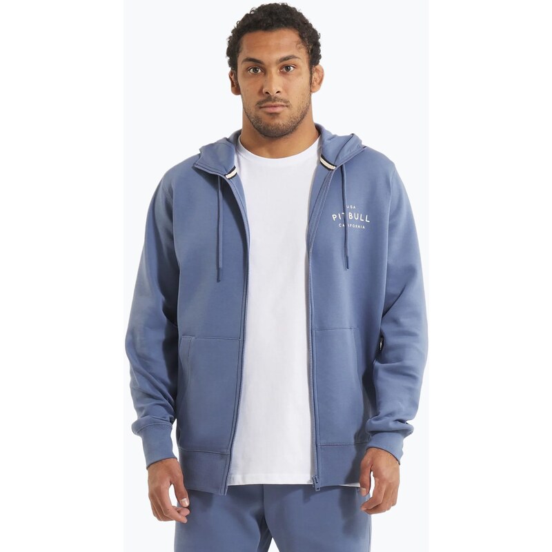 Pánská mikina Pitbull Sampson Hooded Zip Sweatshirt navy jeans