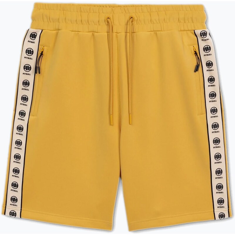Pánské šortky Pitbull Track Shorts Powers pale yellow