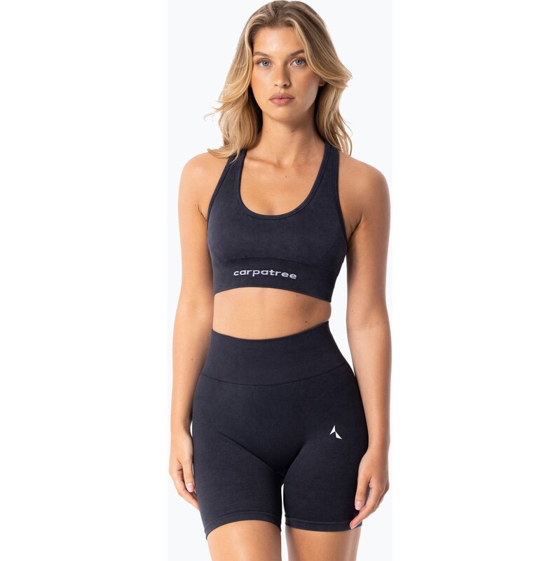 Fitness podprsenka Carpatree Yasmine Seamless black stone wash