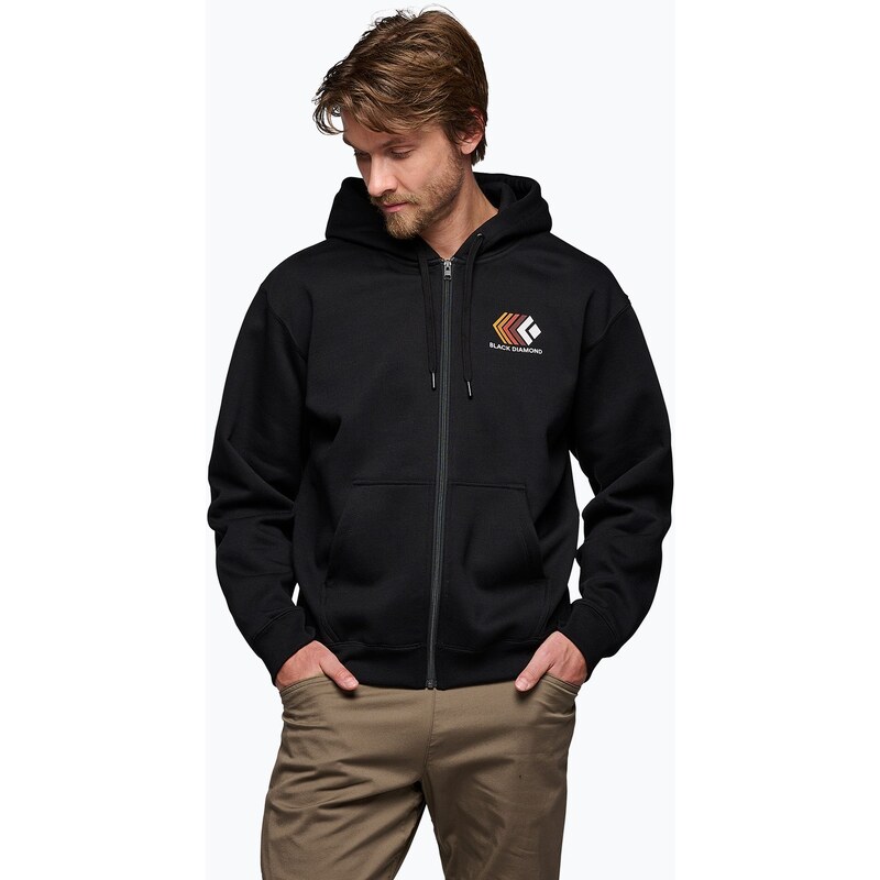 Pánská mikina Black Diamond Faded Full Zip Hoody black