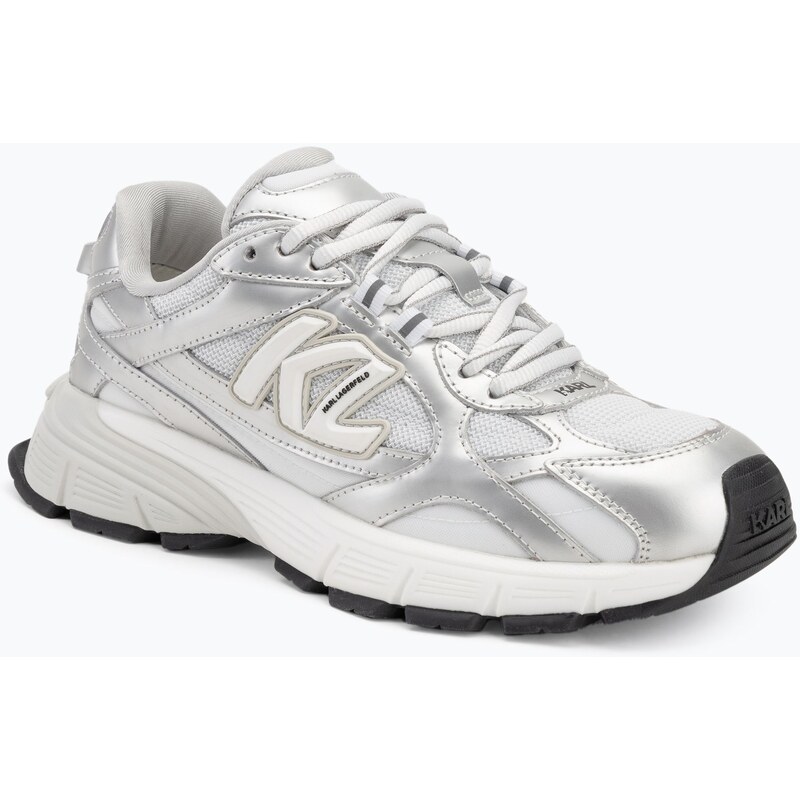 Dámské boty KARL LAGERFELD Orion Sidetrim white leather/textile