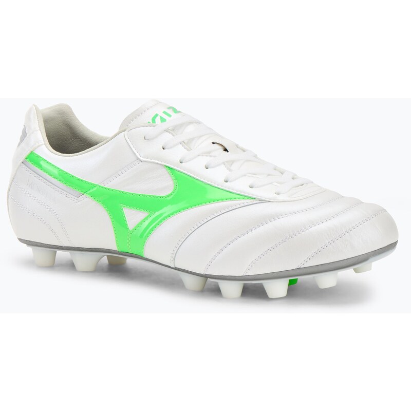 Pánské kopačky Mizuno Morelia II Elite Md white/neon green