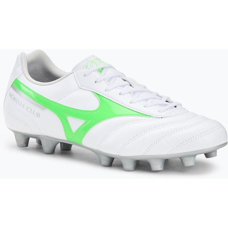 Pánské kopačky Mizuno Morelia II Club Md white/neon green/galaxy