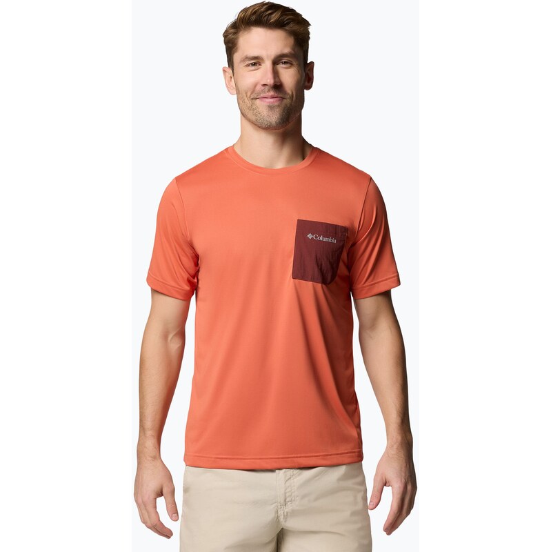 Pánské tričko Columbia Hike Pocket Crew tuscan heather