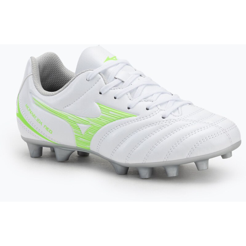 Dětské kopačky Mizuno Monarcida Neo III Select Jr Md white/neon