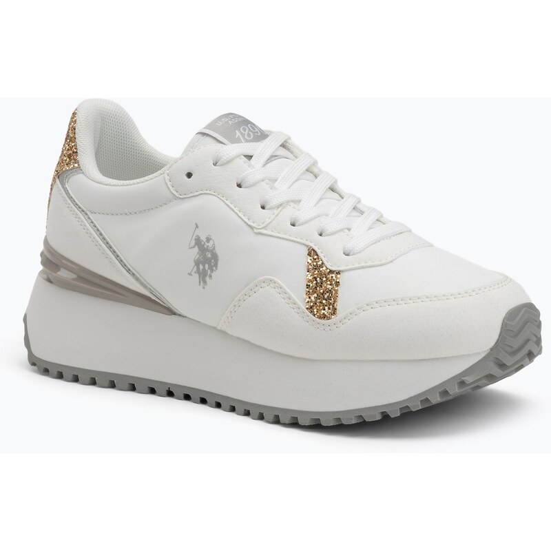 Dámské boty U.S. Polo Assn. BAYLE003C white/gold