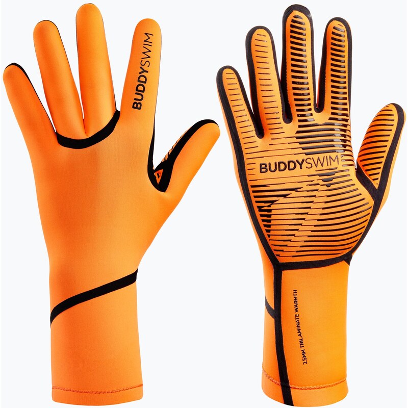 Neoprenové rukavice BuddySwim Trilaminate Warmth 2,5 mm orange