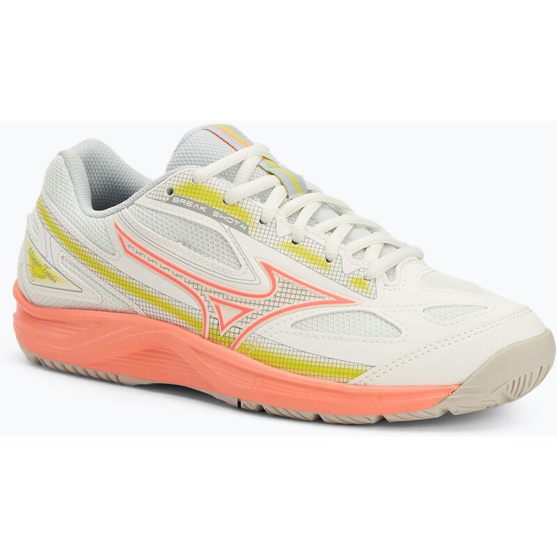 Dámské tenisové boty Mizuno Break Shot 4 AC snow white/ neon