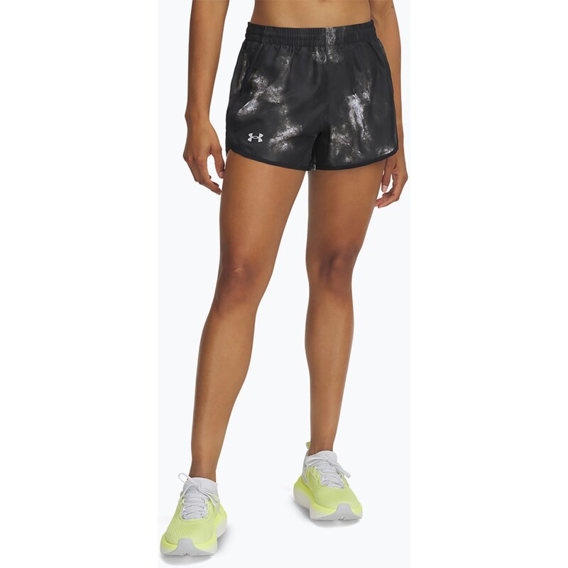 Dámské běžecké šortky Under Armour Fly By 3 Printed black /