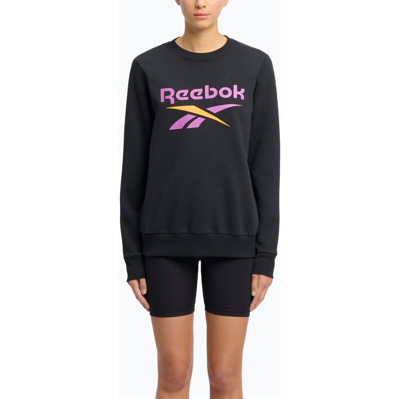 Dámská mikina Reebok Identity Big Logo Fleece Crew black/purple