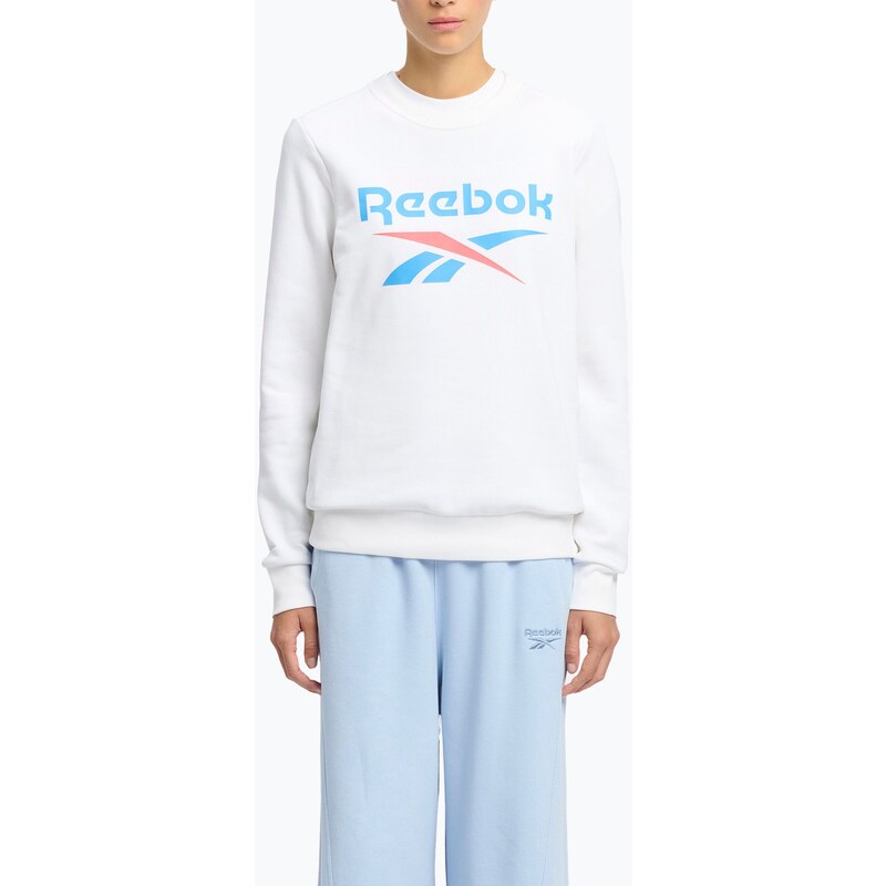 Dámská mikina Reebok Identity Big Logo Fleece Crew white/coral