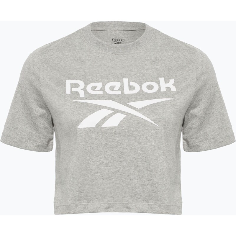 Dámské tričko Reebok Identity Big Logo Crop Tee medium grey