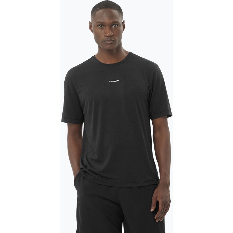 Pánské běžecké tričko Salomon SHAKEout Core deep black