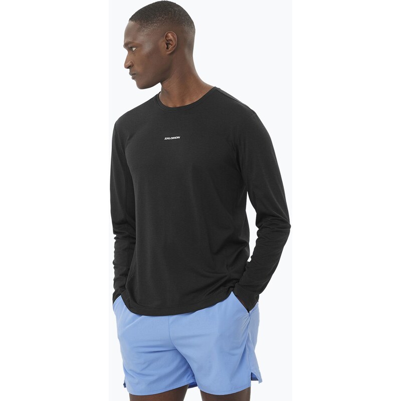 Pánské běžecké tričko longsleeve Salomon SHAKEout Core deep