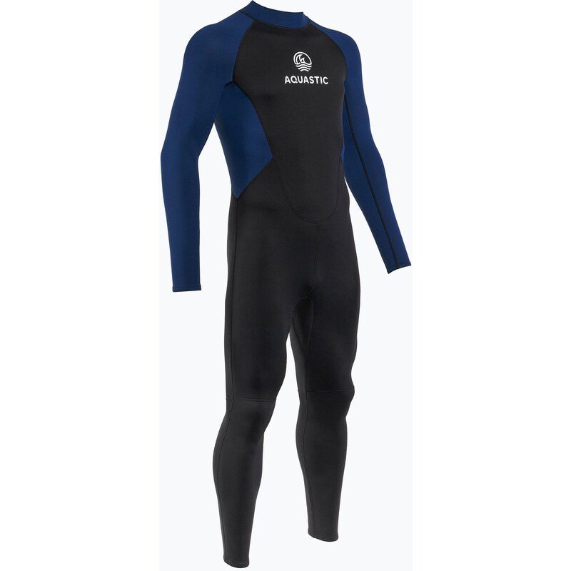 Pánský plavecký neopren AQUASTIC Wavey LG 2 mm black/blue
