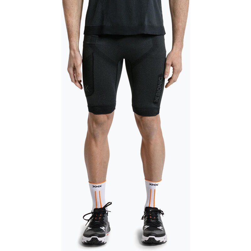 Pánské termošortky X-Bionic Xceed Run Tights x black/rhino grey
