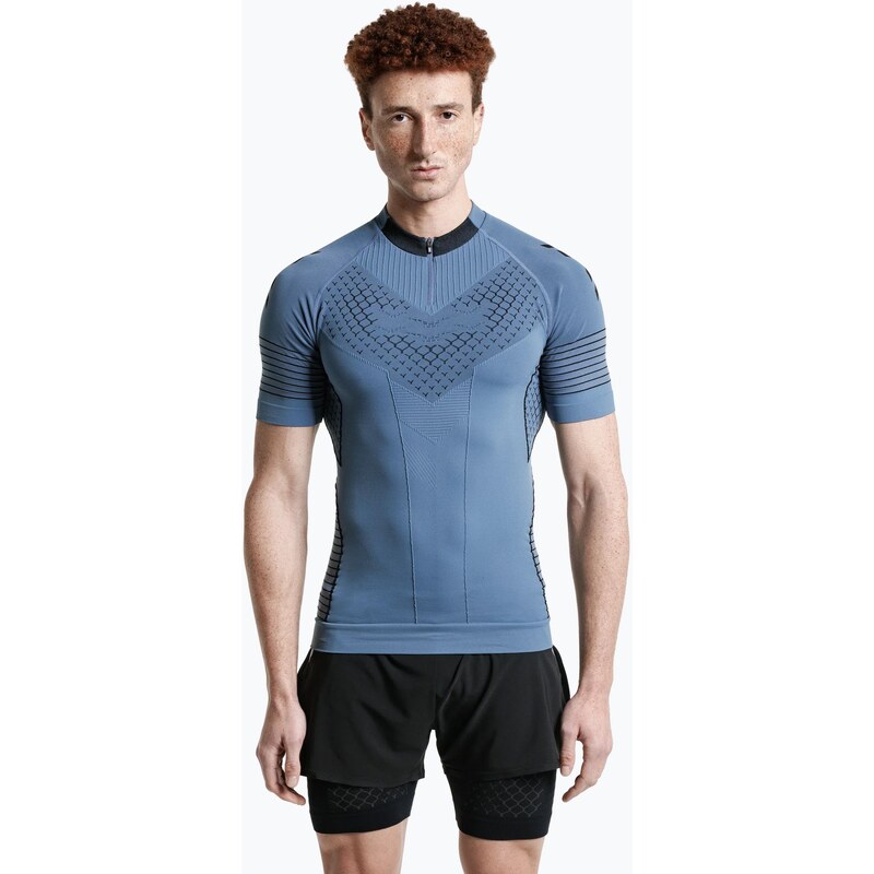 Pánské běžecké tričko X-Bionic Twyce Race slate blue/x black