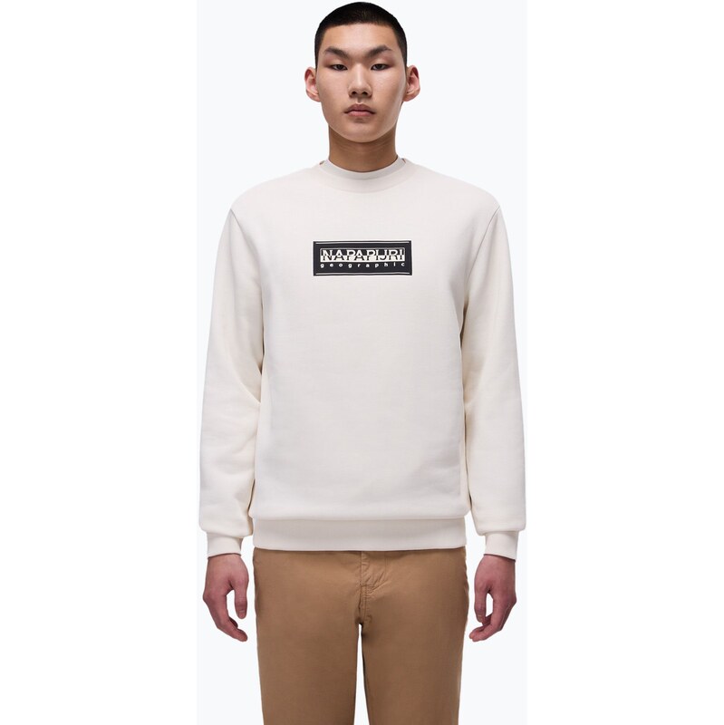 Pánská mikina Napapijri B-Box Logo C white whisper