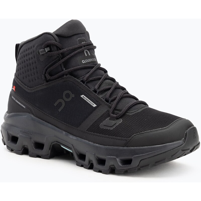 Pánské boty On Cloudrock Mid Waterproof black/black