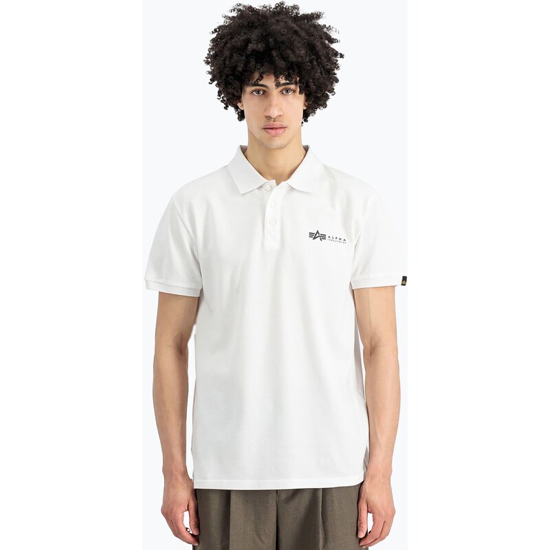Pánské tričko Alpha Industries Basic Polo Small Logo white