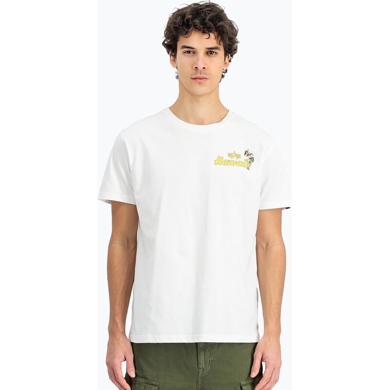 Pánské tričko Alpha Industries Pearl Harbor Back Print white