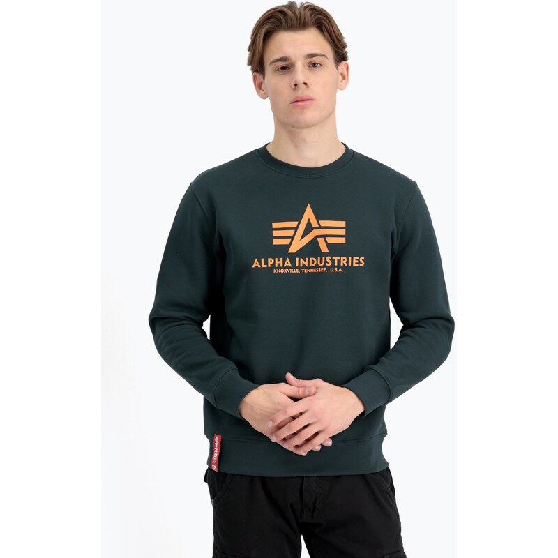 Pánská mikina Alpha Industries Basic dark petrol