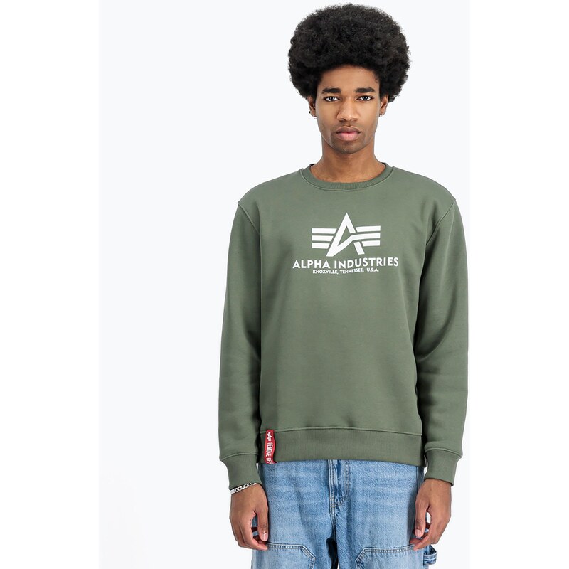 Pánská mikina Alpha Industries Basic dark olive