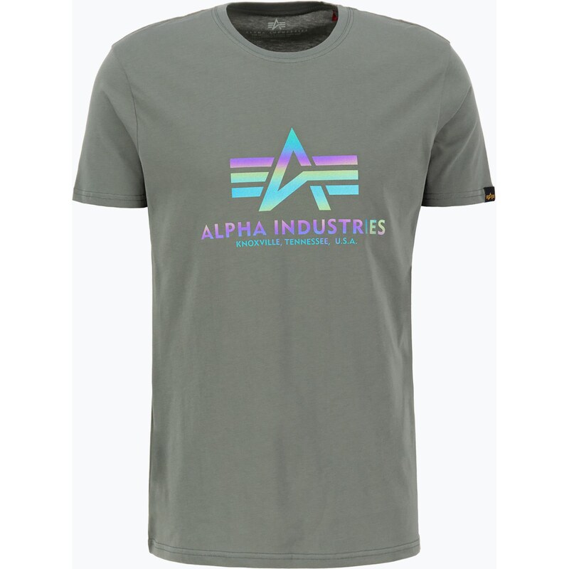 Pánské tričko Alpha Industries Basic Rainbow Reflective vintage