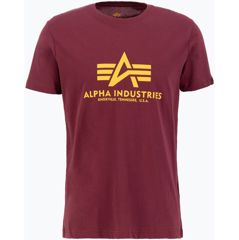 Pánské tričko Alpha Industries Basic burgundy