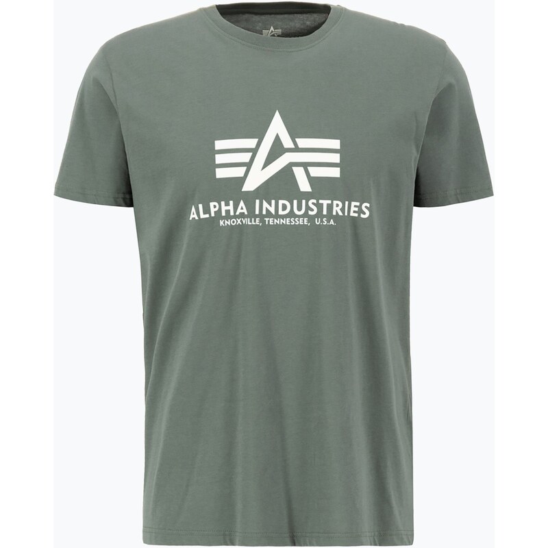 Pánské tričko Alpha Industries Basic vintage green