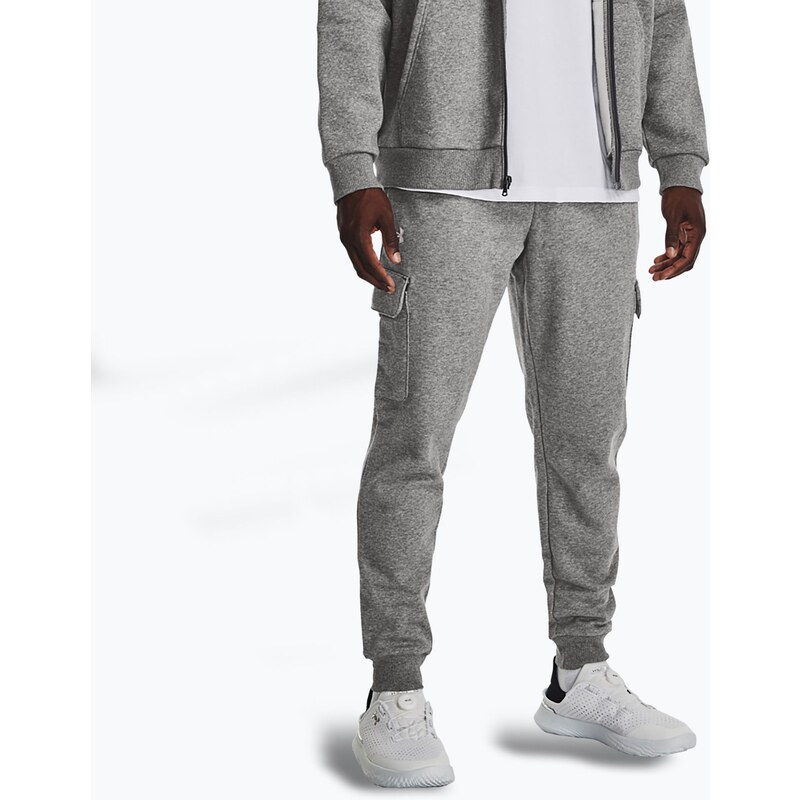 Pánské kalhoty Under Armour Rival Fleece Cargo Jogger castlerock