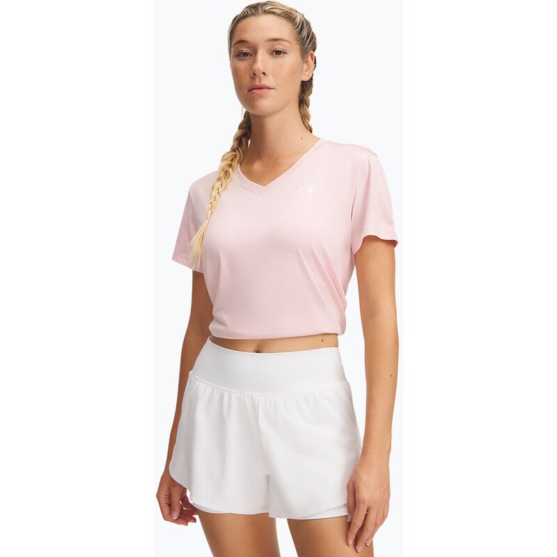 Dámské tréninkové tílko Under Armour Tech V-Twist prime pink