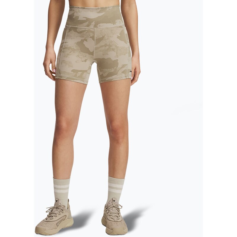Dámské šortky Under Armour Project Rock Middy city khaki / black
