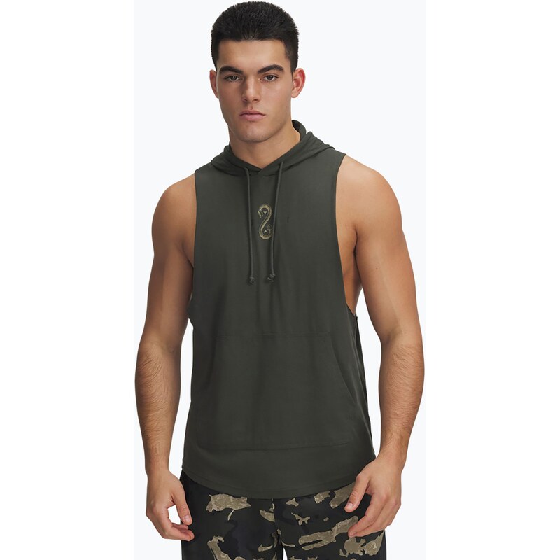 Pánská mikina Under Armour Project Rock Snake SL baroque green /