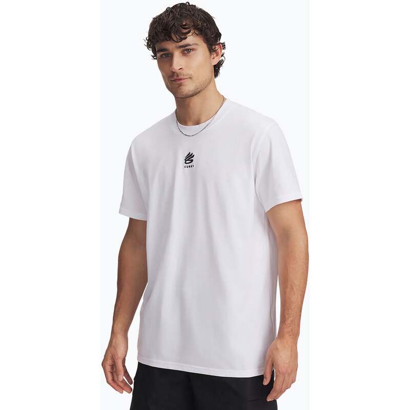 Pánské tričko Under Armour Curry Hvyweight Logo T-shirt white