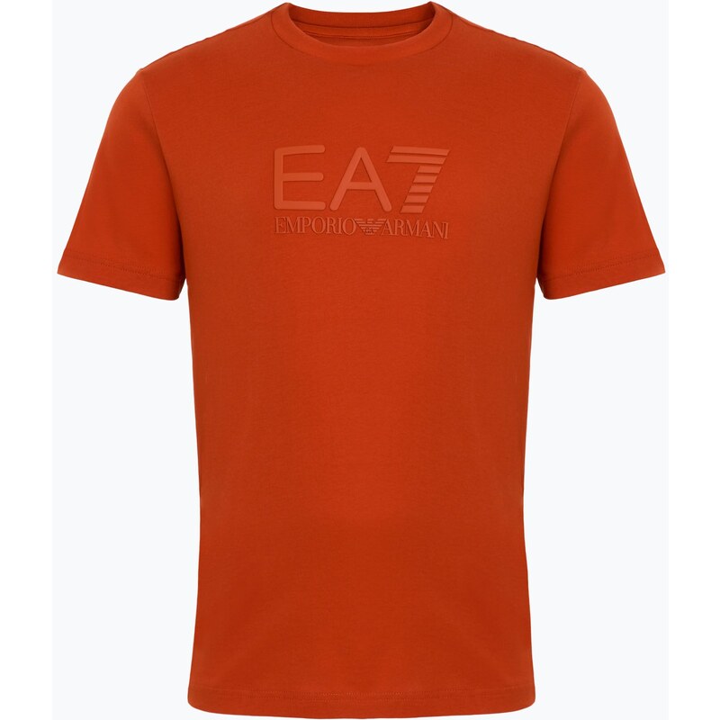Pánské tričko EA7 Emporio Armani Visibility Cotton Crew rooibos