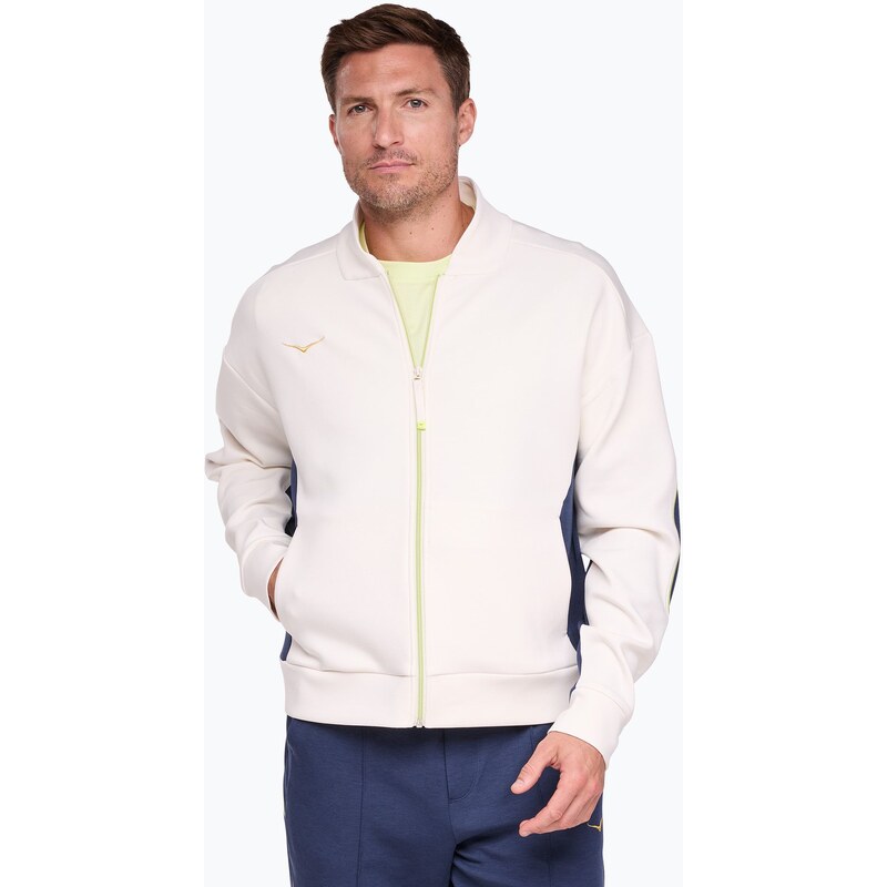 Pánská běžecká bunda HOKA Kaitoro Knit alabaster/versity navy