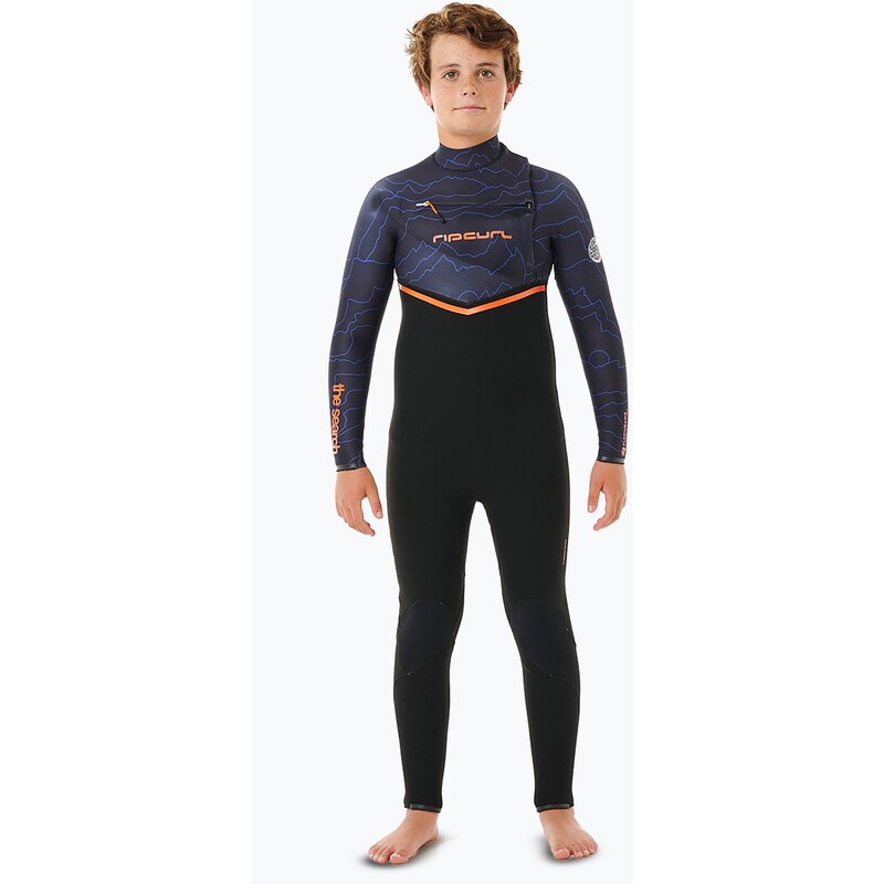 Dětský neopren Rip Curl Flashbomb 4/3 mm Chest Zip purple night