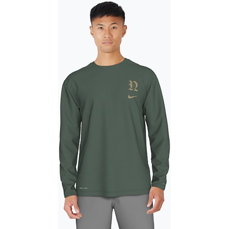 Pánské tričko Longsleeve Nike Luxe Letter Hydroguard fir