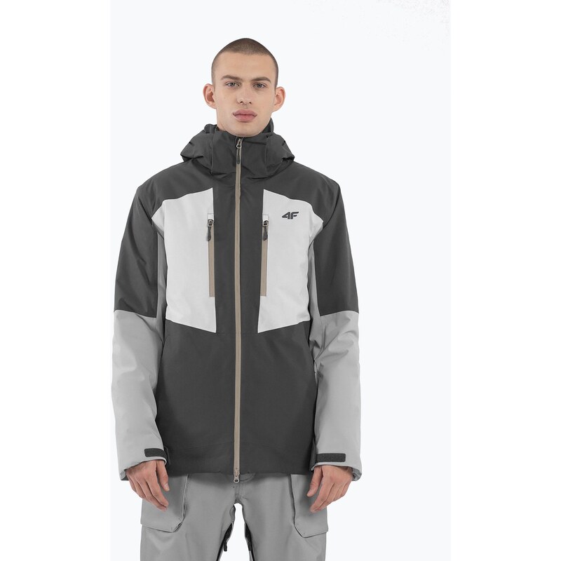 Pánská lyžařská bunda 4F M345 dark/grey