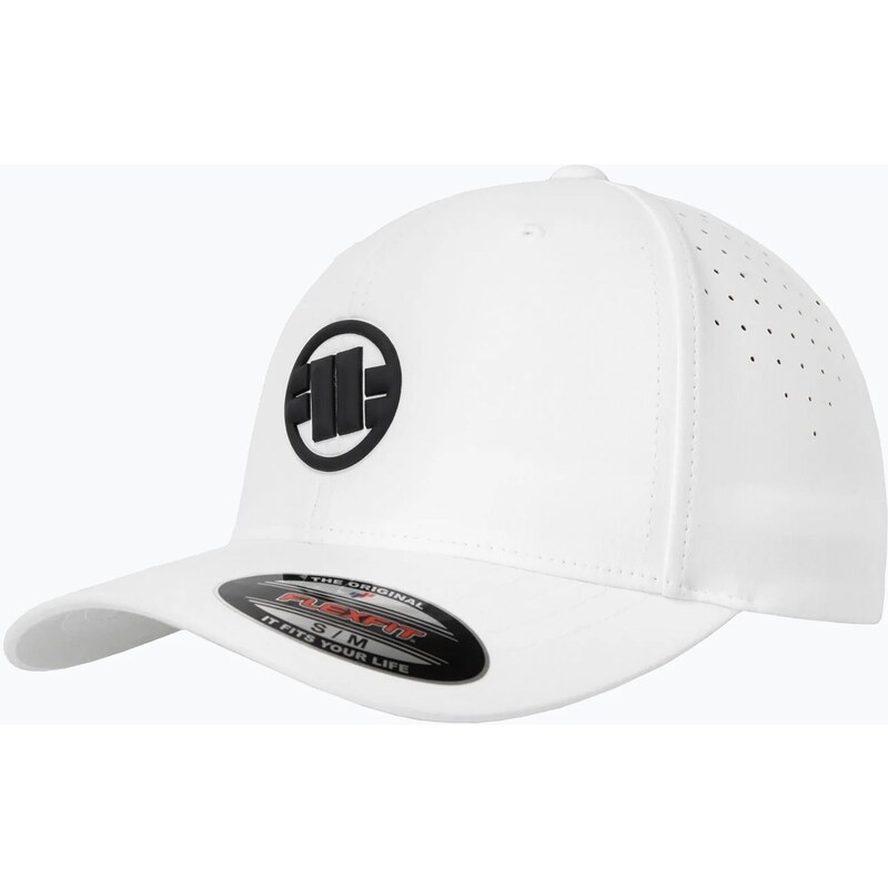 Kšiltovka Pitbull Full Cap ,,Logo Tech Witch Perforated white