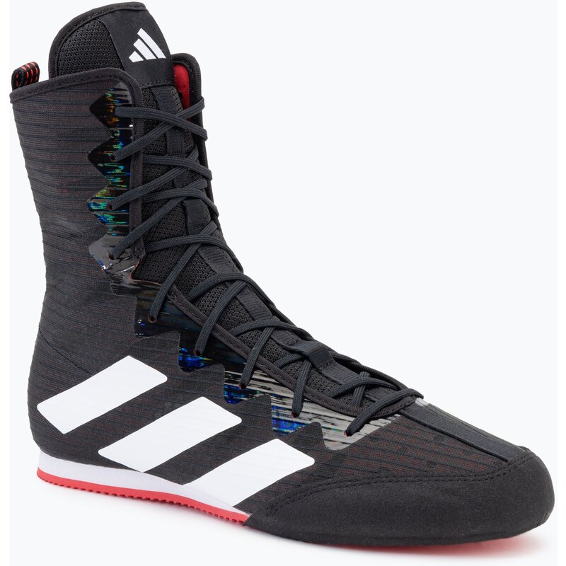Boxerské boty adidas Box Hog 4 core black/cloud white/pure ruby