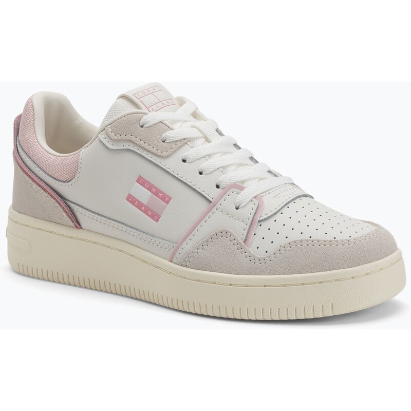 Dámské boty Tommy Jeans Retro Basket ecru/misty pink