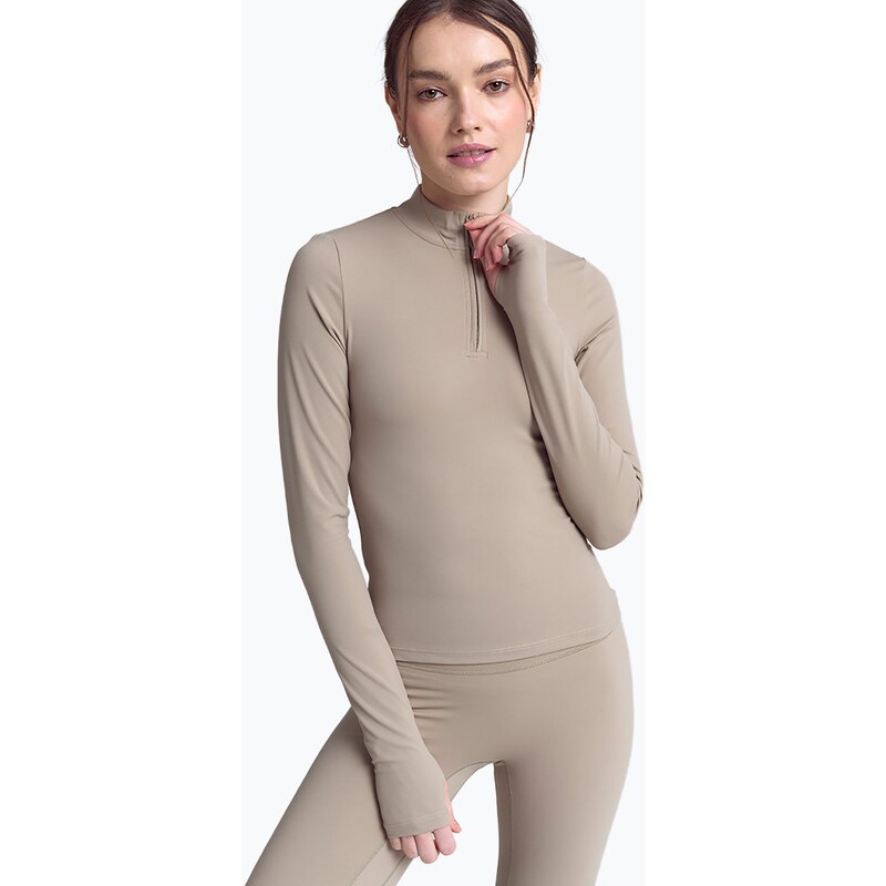 Dámské tričko Longsleeve JOYINME Motion LS 1/4 Zip sage